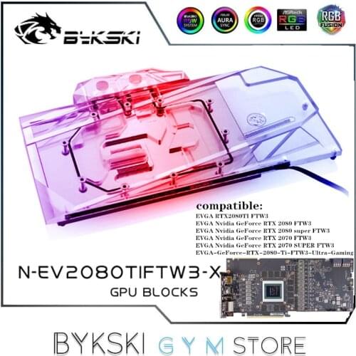 Bykski EVGA GPU Water Block For EVGA RTX2080TI FTW3/2070 2060 Super FTW3 Graphics Card,VGA Block,VGA Cooler N-EV2080TIFTW3-X