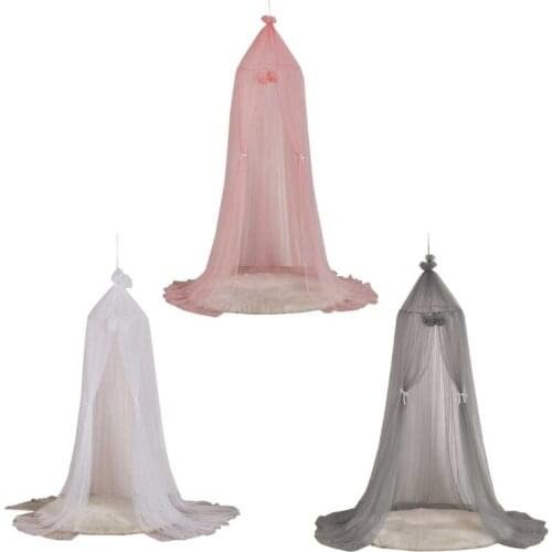Baby Mesh Yarn Bed Canopy Crib Mosquitoes Net Curtain Dome Hanging Tent Kids Room Decoration