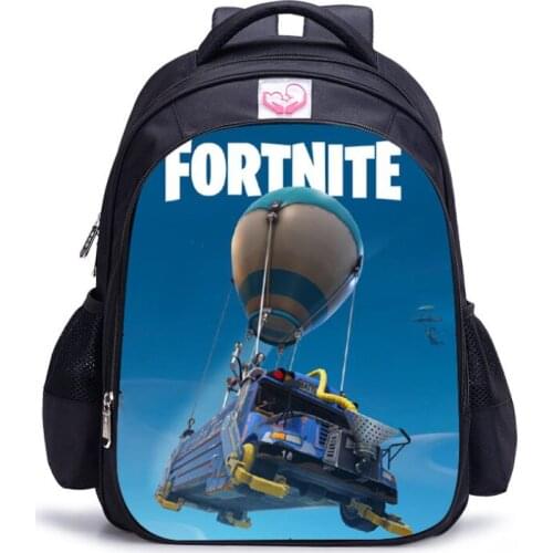 16 Inch FORTNITE Games 3D Print Children School Bags Orthopedic Backpack Kids Boys Girls Mochila Infantil Cartoon Bags