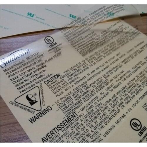 Customized Factory price strong adhesive transparent car window sticker