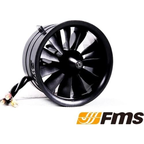 FMS EDF Jet 64mm 11 Blades Ducted Fan With 3S 4S Outrunner Motor For Fixed-wing Airplane RC Model