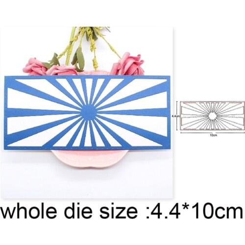 Sunshine Background Frame Metal Cutting Dies Stencils for DIY dies Scrapbooking Album Decoration Embossing Paper Card craft dies