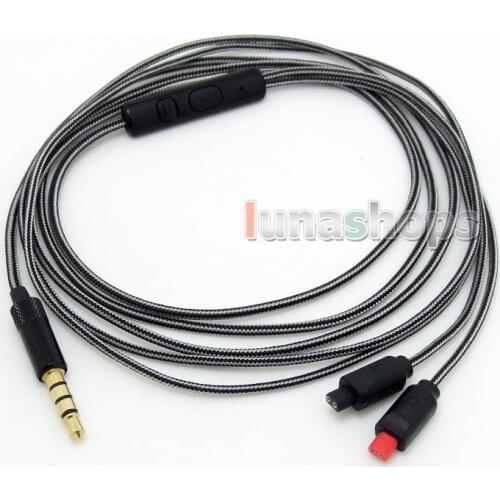 LN004344 Earphone cable with Remote Mic for iphone Android Audio-Technica ATH-IM50 ATH-IM70 ATH-IM01 ATH-IM02 ATH-IM03 ATH-IM04