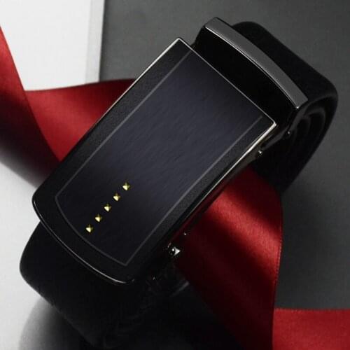 Mens Business Belts Luxury Automatic Buckle Genune Leather Strap Men Belt For Men Designers Brand Wedding Belt Box Set Men Gift