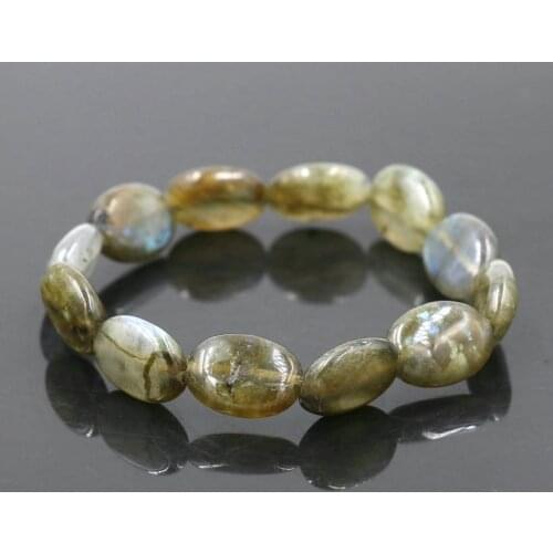 Handcrafted Men Bracelet Natural Stone Labradorite Beads Bracelet For Women Fashion Charm Chakra Buddha Bracelets Jewelry Gift