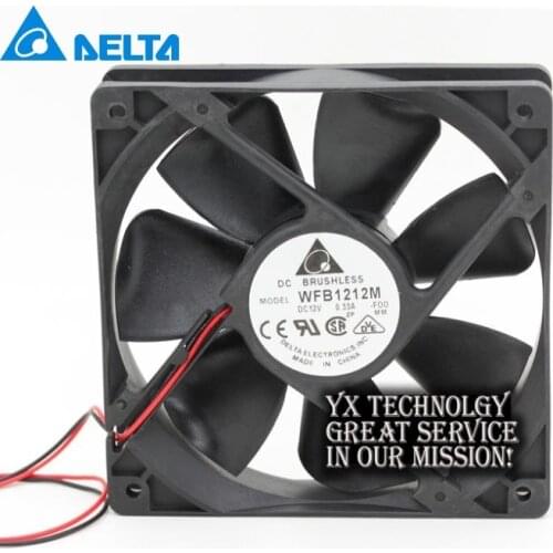 New WFB1212M 12CM 120mm 12025 0.33A silent cooling fan dual ball wind capacity for Delta120*120*25mm