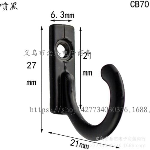 Single Prong Hook Mini Size Wall Mounted Retro Cloth Hanger For Coats Hats Towels Keys Clothes Door Hanger Home Decor