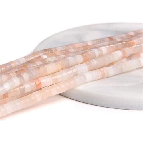 Wholesale 2*2*4 mm Pink Aventurine Rondelle Beads Natural Stone Spacer Strand Bead For DIY Making Jewelry Necklace Earrings Gift