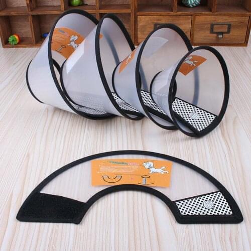 Pets Plastic Cone Protective Collar for Dogs Cats Wound Healing Protection Cover Pets Smart Cone
