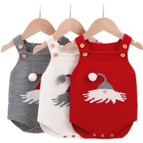 Baby Christmas Sweater Spring Autumn Infant Newborn Bodysuit Clothing Lovely New Year Christmas Clothing Bodysuit Baby Sweaters
