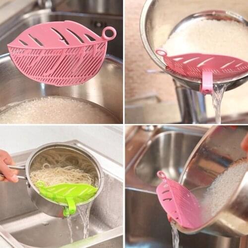 1pc Kitchen Stuff Mesh Strainer Colanders Fruits Rice Vegetable Noodles Clean Tools