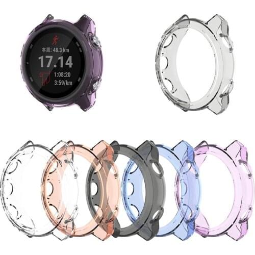 Ultra-Slim Crystal Clear TPU Protector Case Cover For Garmin Fenix 5X Smart Watch Protective Case for Garmin Forerunner 245/245M