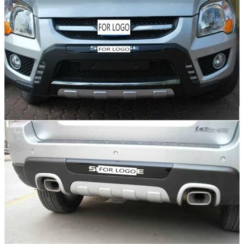 High quality plastic ABS Chrome Front+Rear bumper cover trim For 2008 2009 2010 2011 KIA Sportage