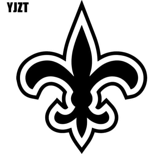 YJZT 13.4X15.8CM Fleur De Lis Louisiana Vinyl Car Sticker Window Decoraiton Decals C25-0772