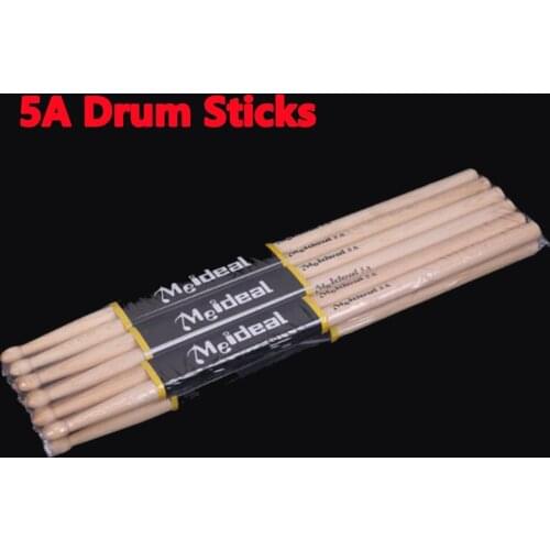 1/4/10 Pairs Drum Sticks 5A Drumsticks Maple High Quality Wood Percussion Sticks Percussion Instrument Accessories
