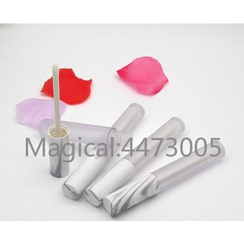 10/30/50pcs 4.5ML Round Plastic Lip Gloss Tube, DIY Frosted Cosmetic Lip Beauty Professional Tools, Empty Liquid Lipstick Bottle