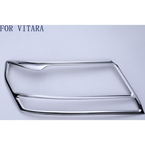 ABS Chrome Head Light Lamp Cover Trim New 2Pcs\set exterior fit for Suzuki Grand Vitara 2005-2012