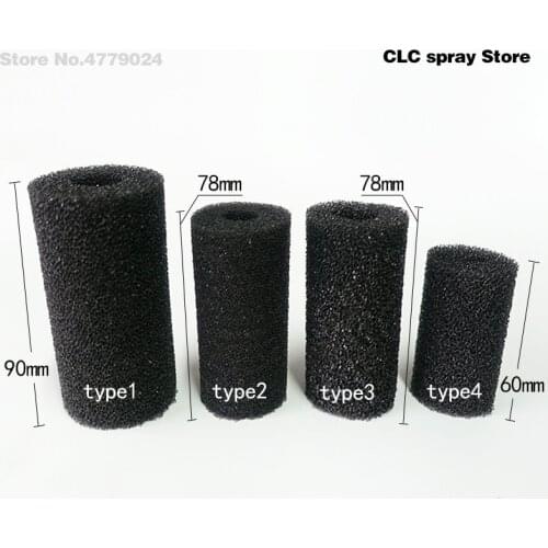 4type can be choose Sponge Aquarium Filter Protector Cover For Fish Tank Inlet Pond Black Foam Aquarium Filters Accessories
