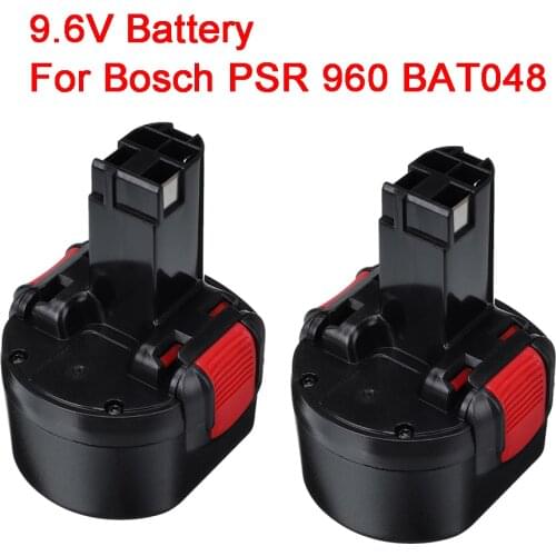 2pcs 9.6V 2.0Ah 2000mAh Ni-CD Rechargeable Battery Power Tools Battery for Bosch PSR 960 BAT048 BH984 BAT119 BAT100 L50