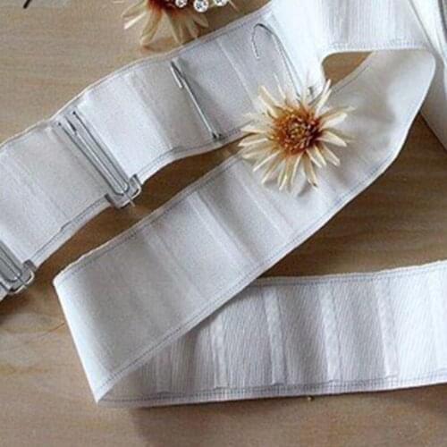 Alitextilebtoc 9 M/lot Curtain Accessories Tap Curtains Beltwhite Color Cloth Curtain Tape Curtain Accessories For Hook 1874