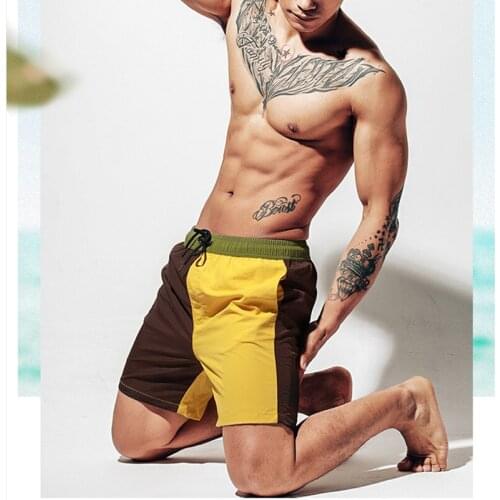 Quick Drying Mens Swim Briefs Beach Pant New Swimwear Men Swimming Trunks Boxer Short Trend Surf Board Mayo Wear Sunga Suit 2021