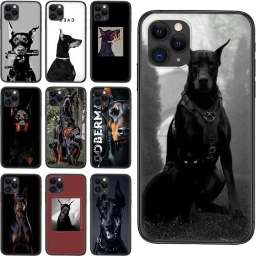 TPU Phone Covers For Xiaomi Redmi Note 9 9S 8 7 10 Note9 Note 9 Pro Max 9Pro 5G Doberman Animal Dog Real