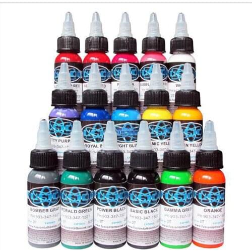 Artist Professional Tattoo Dye Ink Tattoo Equipment Fusion Tattoo Color 16 Color Ordinary Tattoo Ink Tattoo
