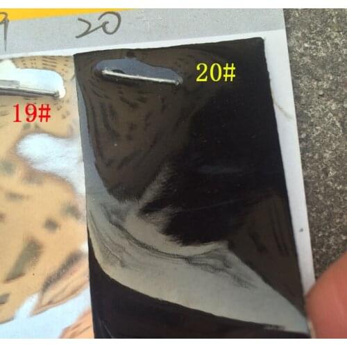 Black Anti wrinkle holographic synthetic mirror face soft TPU leather material