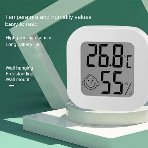Smart Digital Hygrometer Thermometer Temperature Humidity Gauge Indoor Small And Long Battery Life For Home Office Car Schools