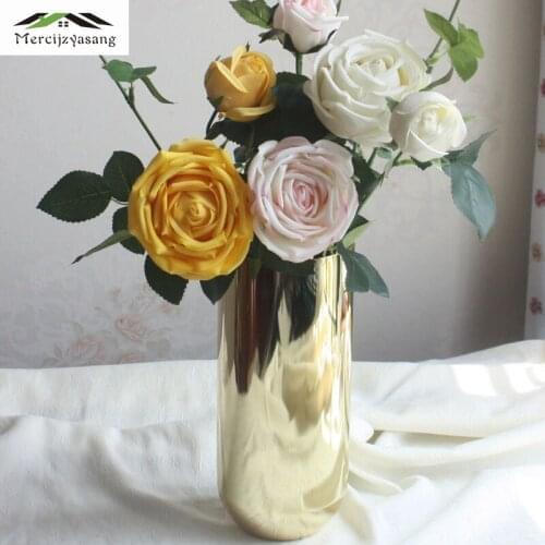Flowers Vases Table Centerpiece Vase Wrought Iron Type Geometric Shape Flower Holder for Home/Wedding Decoration Best Gifts G067