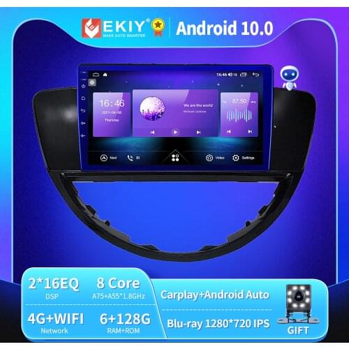 EKIY 6+128G 8 CORE Autoradio Android 10 For Subaru Tribeca 2007-2011 Car Radio Multimedia Blu-ray IPS upgrade QLED GPS no 2din