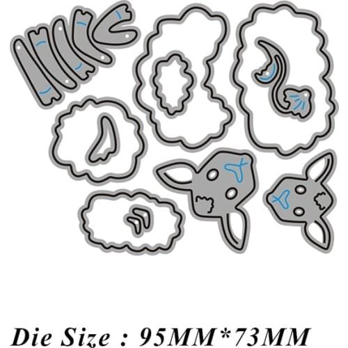 JMCRAFT 2021 New Animal #2 Metal Cutting Dies for DIY Scrapbooking Photo Album Decorative Embossing Paper Cards
