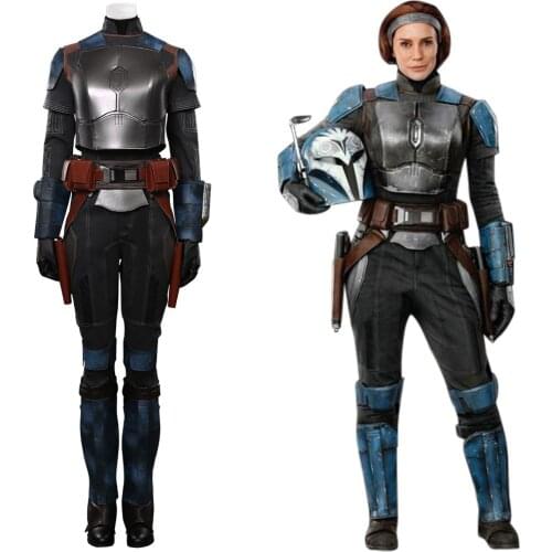 S2 Bo-Katan Kryze Cosplay Costume Top Vest Pants Outfits Halloween Carnival Costume Women Battle Suit