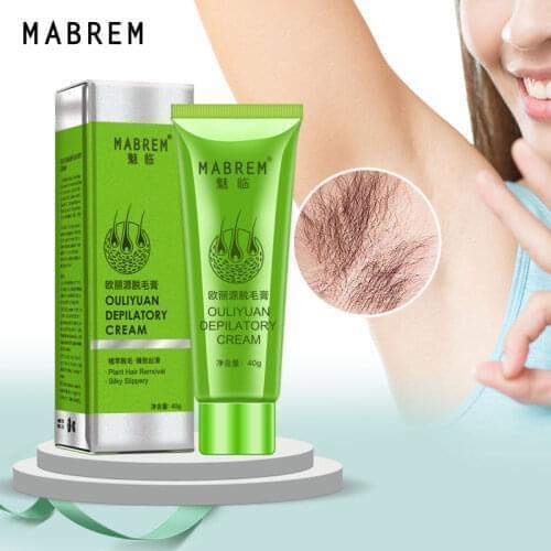 MABREM Men and Women Body Hair Removal Cream Hand Leg Hair Loss Depilatory Cream Clear pore dirt Removal Armpit Hair Care 40g