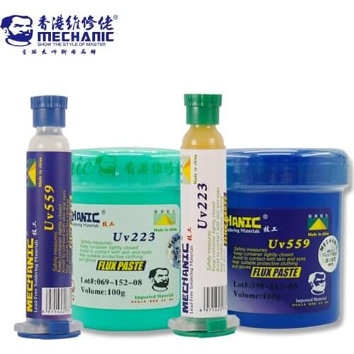 MECHANIC BGA Solder Paste Flux Lead-Free UV559 UV223 NO-Clean Soldering Flux Grease Welding Fluxes BGA Repair Tools