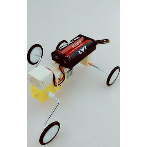 Science and technology small production DIY motor machine crawler robot small invention scientific experiment manual material pa