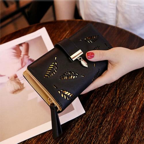 2019 New Fashion Women Long PU Leather Wallet Large Capacity Purse Card/Phone Holder Zip Wallets 5 Colors