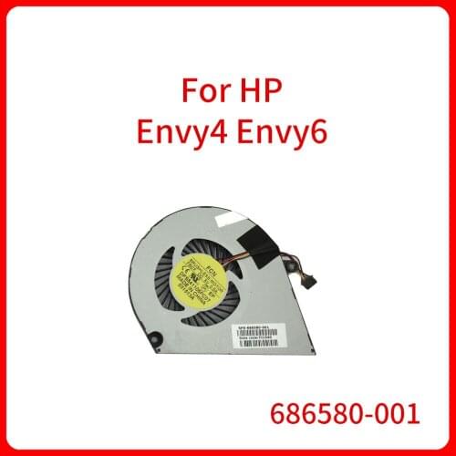 Original Cooling Fan For HP Envy4 Envy6 ENVY4-1007TX 1008TX 1024TX Laptop CPU Cooling fan Cooler Radiator Fan 686580-001