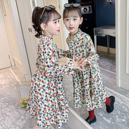 Girls Dresses Fashion Print Dress For Girls Long Sleeve Kids Dress Autumn Winter Clothes For Girls 4 6 8 10 12 Years Vestidos