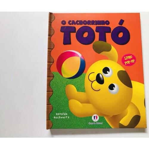 Parent Child Kids Toddler Trottie Baby Portuguese Book Early Education Cute Picture Interesting Story 3D Cardboard Libros Age 1