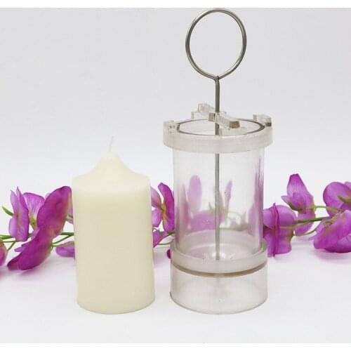 Handmade Cylindrical Candle Mold Candle Mould DIY Handcraft Candle Making Model Scented Candle Raw Materials Wax Mould Stencil