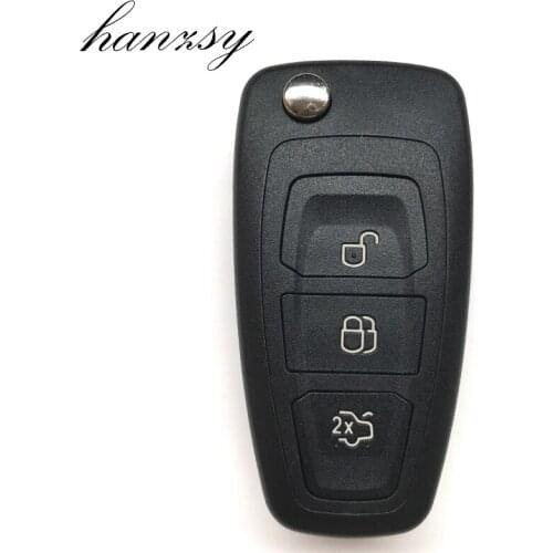 3 buttons Flip Folding Key Fob Case For Ford Focus Mondeo Fiesta C max Replacement Remote Key shell Cover HU101 Blade