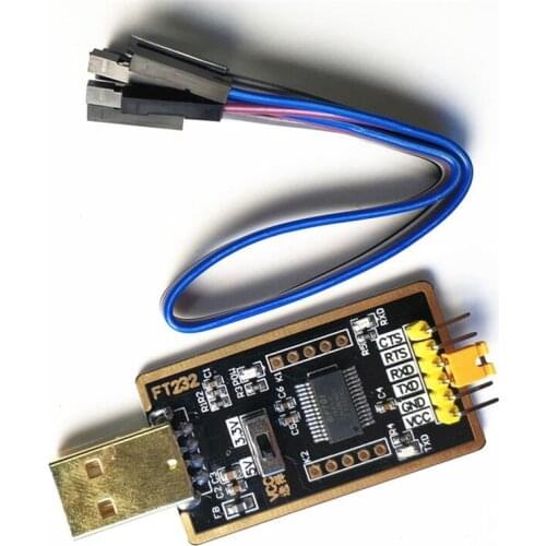 Tyrant gold FT232 upgrade small board USB to TTL serial port FT232R FT232RL TTL flashing download line