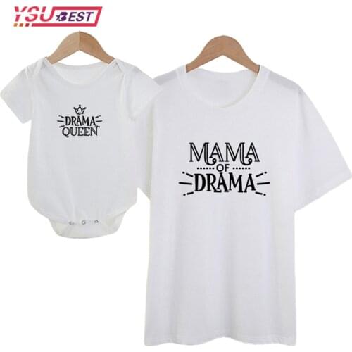 Family Look Matching Clothes Fashion Letters Mommy And Me Tshirt Mother Daughter Son Outfits Women T-shirt Mom and Me Clothes