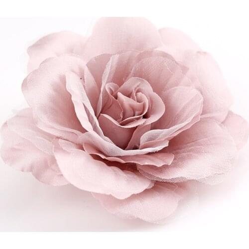 Vintage Women Classic Silk Organza Handmade Rose Flower Brooches Corsage Lady Lapel Collar Pins Hat Wedding Clothing Accessories