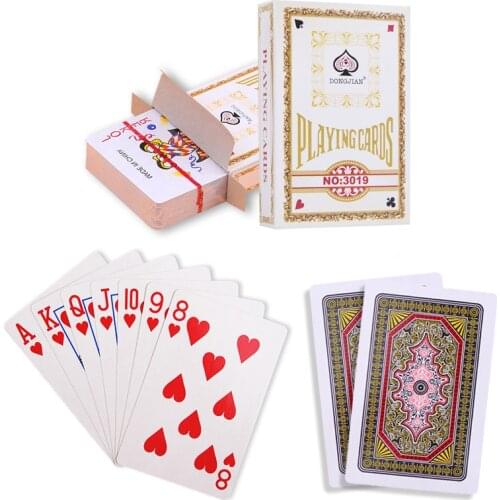 1 set/deck paper poker poke deck playing cards set novelty playing game card Creative Gift Durable Poker