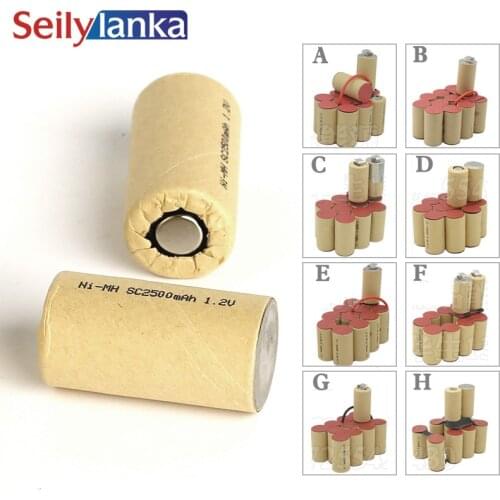 20Pcs 2500mAh high power battery cell,power tool battery,Power Cell,Ni Mh recharge battery,Discharge rate 10C