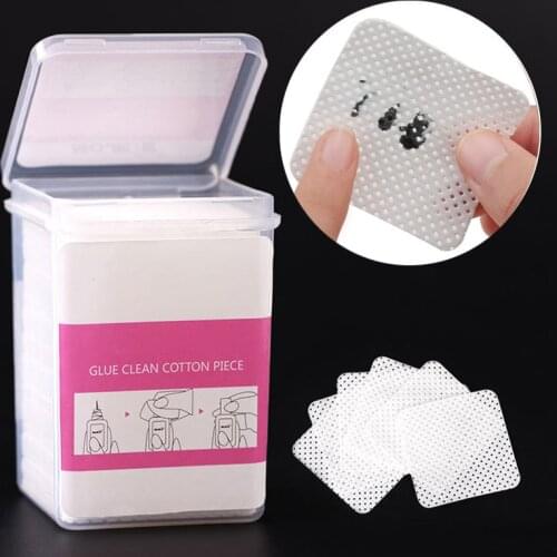 200 Pcs Lint-Free Nail Polish Remover Cotton Pad UV Gel Cleaner Paper Pad Hand Napkin Nails Polish Art Cleaning Manicure Tool