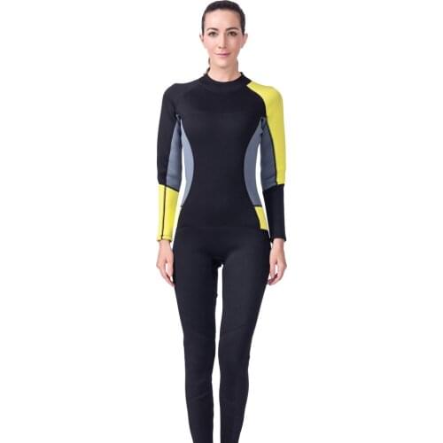 3mm Neoprene Full Length Wetsuit Womens Full Body Diving Surf Wet Suit S-XL Women Full Body Wetsuit for Water Sports