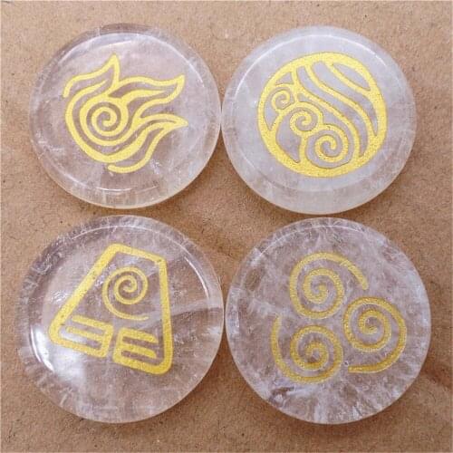 4Pcs/set 25x6mm Wholesale Natural Rose Quartz Seven Chakras Reiki Healing CAB DIY Jewelry Accessories S189